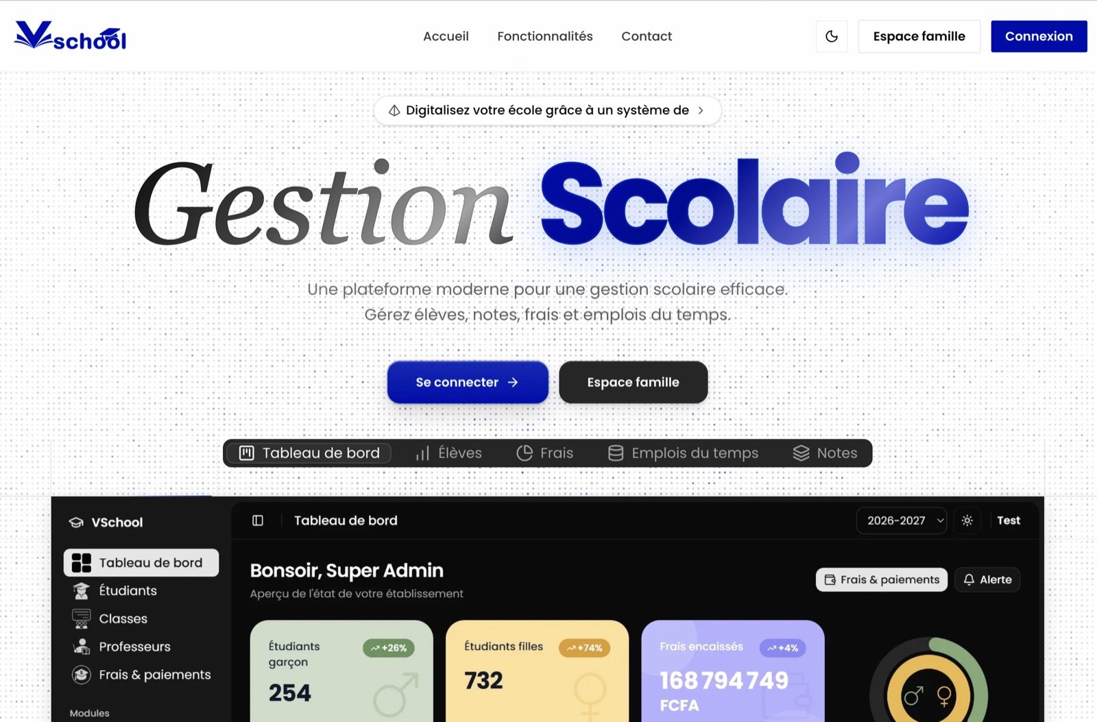 V-School - logiciel de gestion scolaire